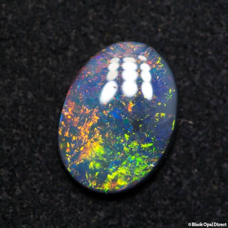 0.89 ct dark opal 8.5x6x2mm