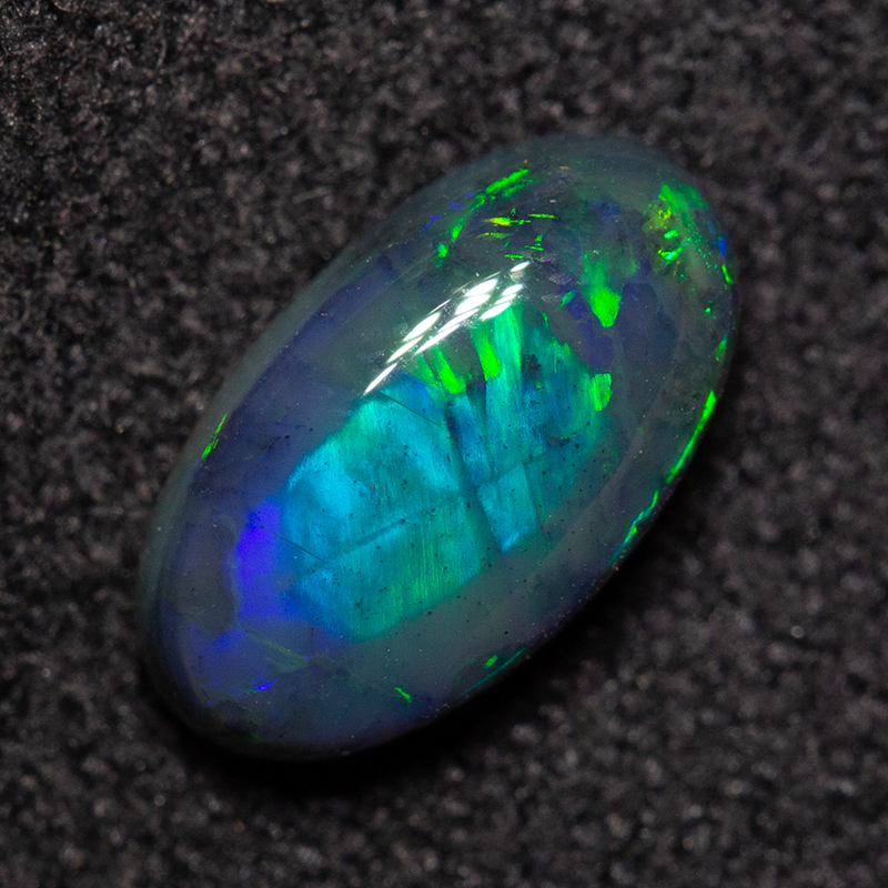 0.92 ct black opal 8.6x4.9x3.2mm