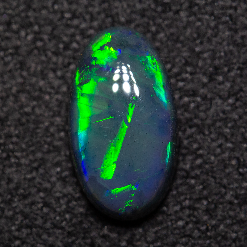0.92 ct black opal 8.6x4.9x3.2mm