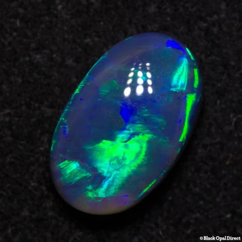 0.93 ct gem black opal 7.4x5x3mm