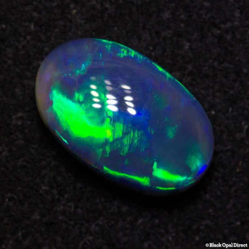 0.93 ct gem black opal 7.4x5x3mm