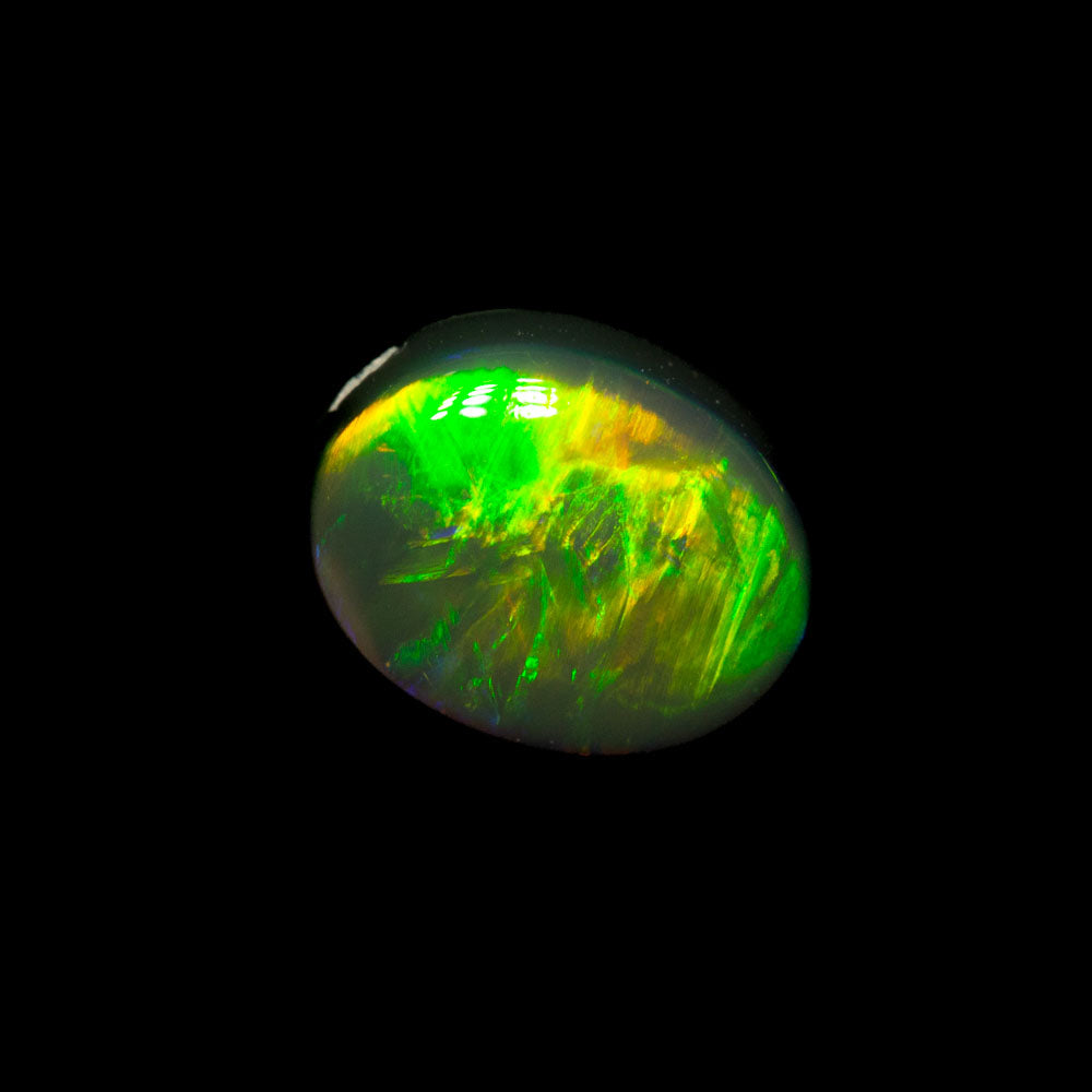 0.95 ct black opal 7.3x5.8x3.1mm