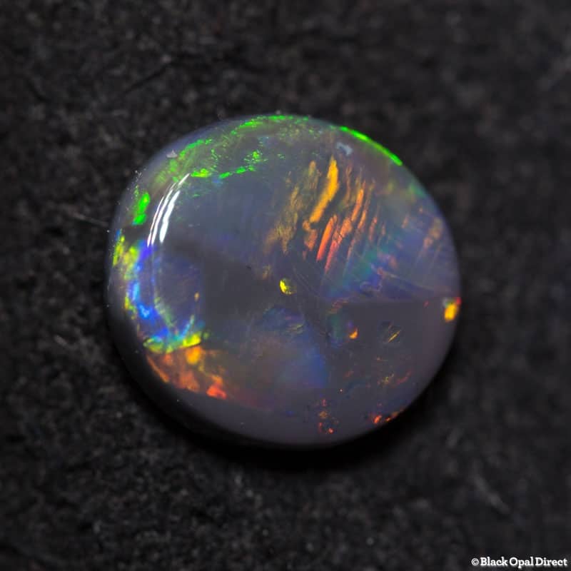0.95 ct black opal 8x7x2mm