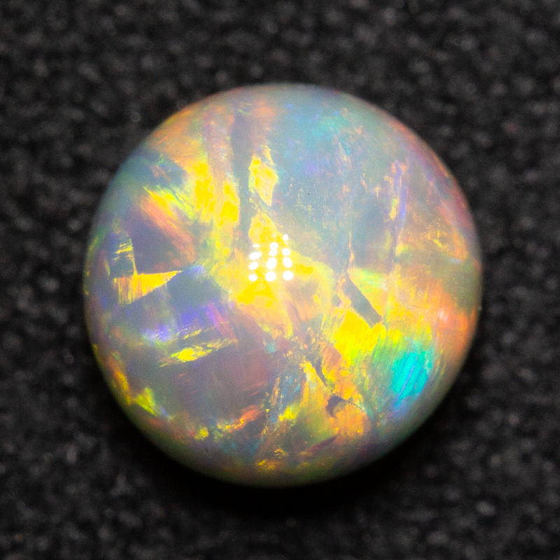0.96 ct double-sided dark opal 5.9x5.9x4.7mm