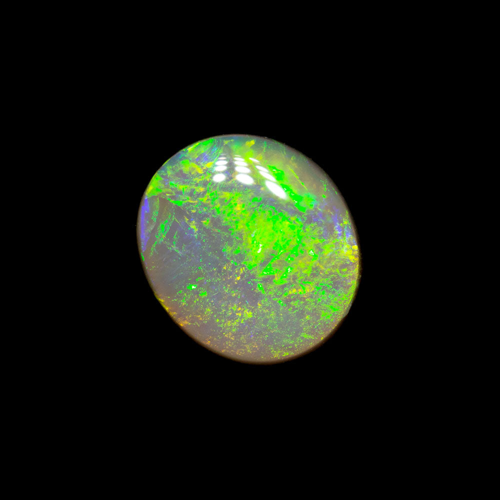 0.96 ct dark opal 7.3x6.5x2.8mm