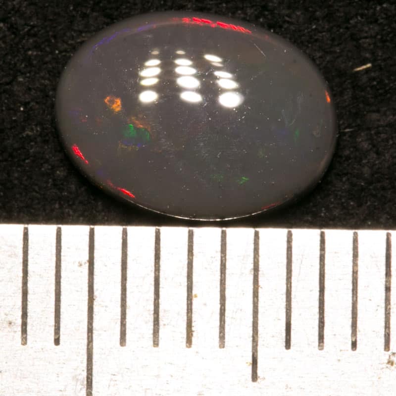0.96 ct black opal 8.5x6x2mm
