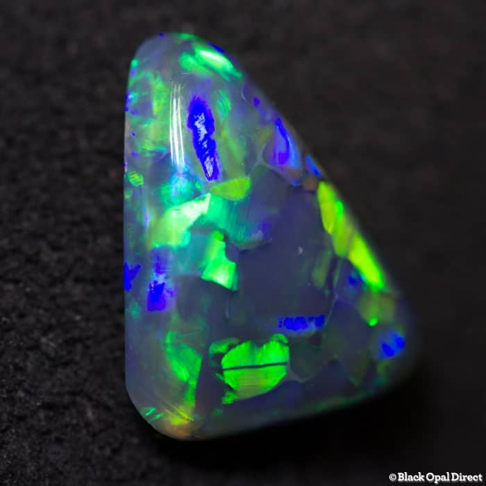 0.98 ct black opal 9x7x2.5mm
