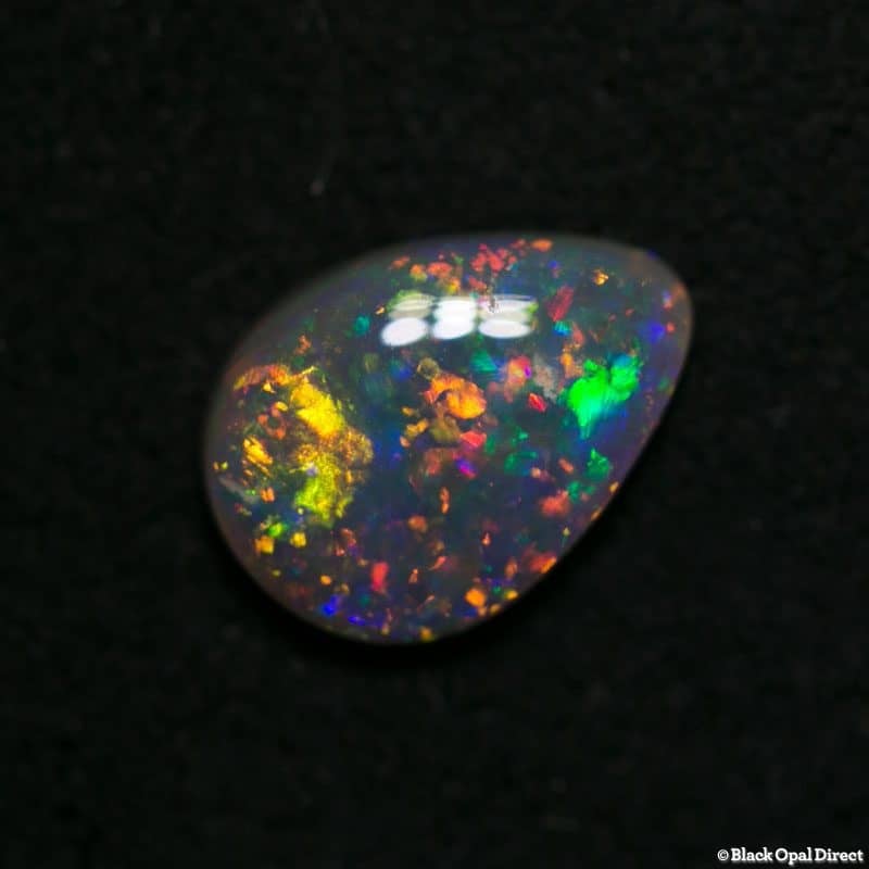 0.99 ct crystal opal drop shape 9x6.5x2.5mm