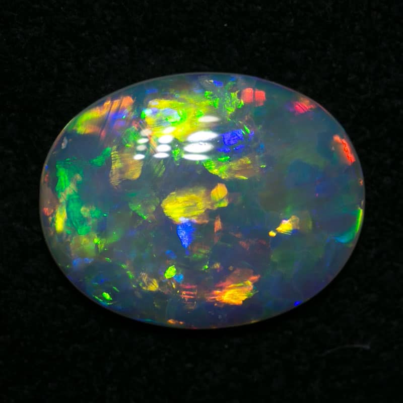0.99 ct gem crystal opal 9.8x7.8x2mm