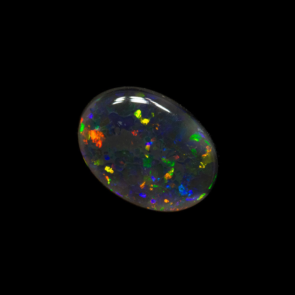 0.66 ct black opal 8x5.9x2mm