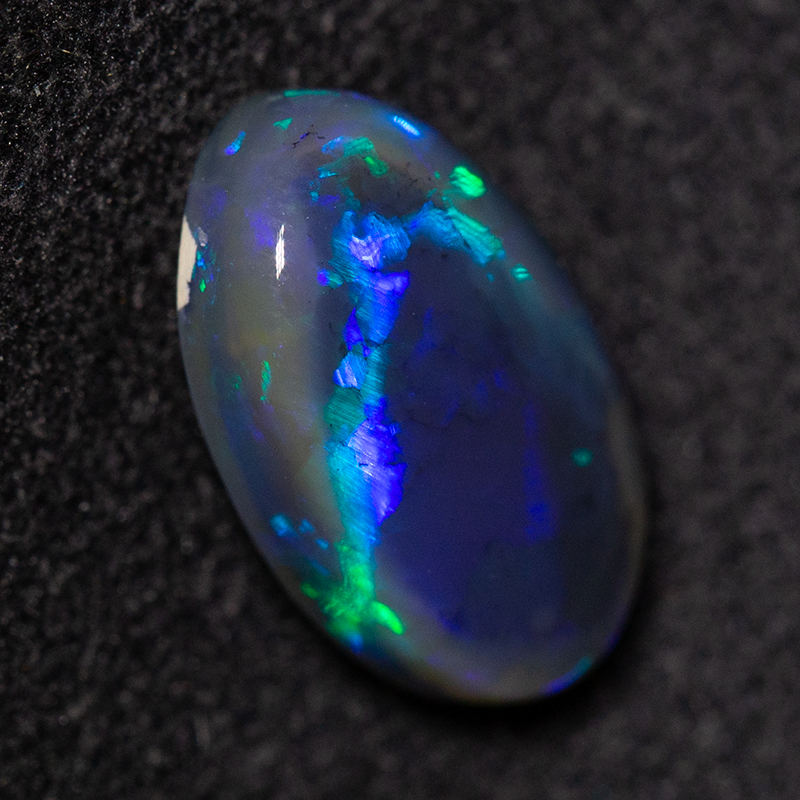 6.01 ct black opal pair 12.5x7.3x5mm