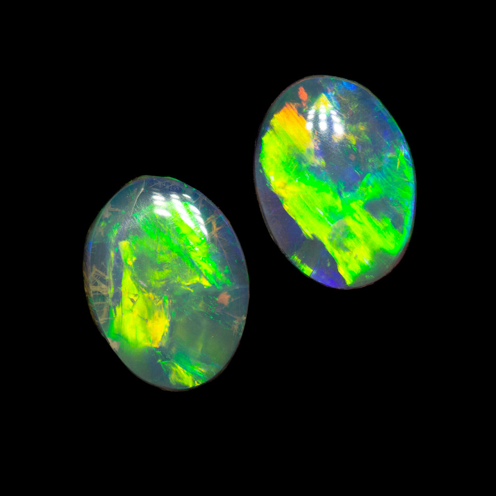 1.00 ct crystal opal pair 6.9x5.1x2.1mm