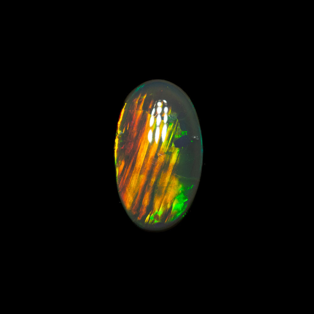 1.01 ct gem black opal 8.4x5.2x3.4mm