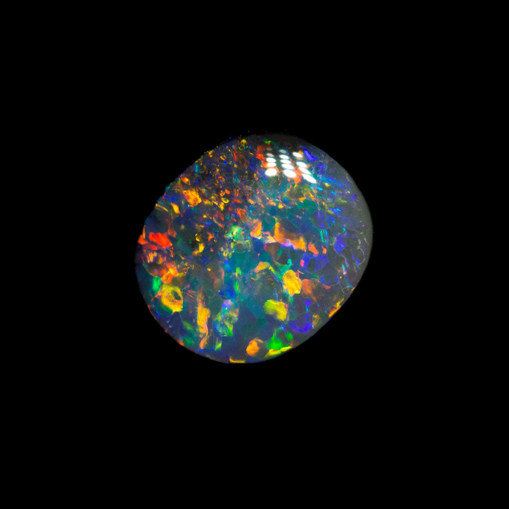 1.01 ct dark opal 7.4x6.4x3.2mm