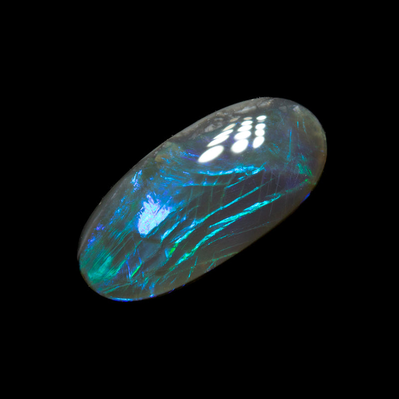 1.03 ct black opal 11.7x5.6x2.4mm