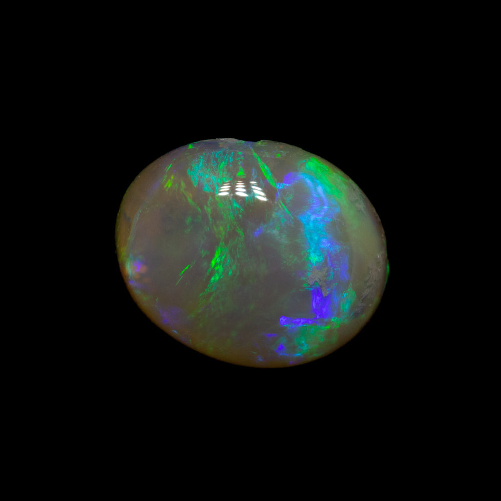1.03 ct dark crystal opal 7.9x6.6x3.4mm