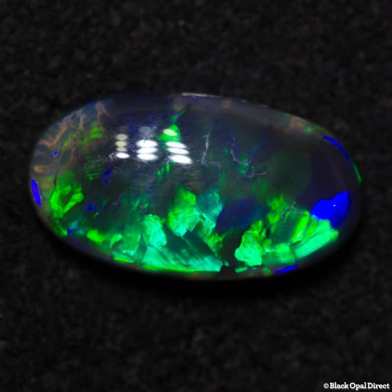 1.05 ct black opal 10x6x3mm