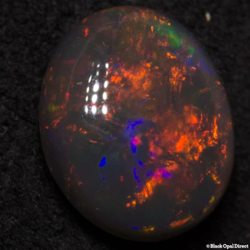 1.05 ct black opal 8x6x3mm