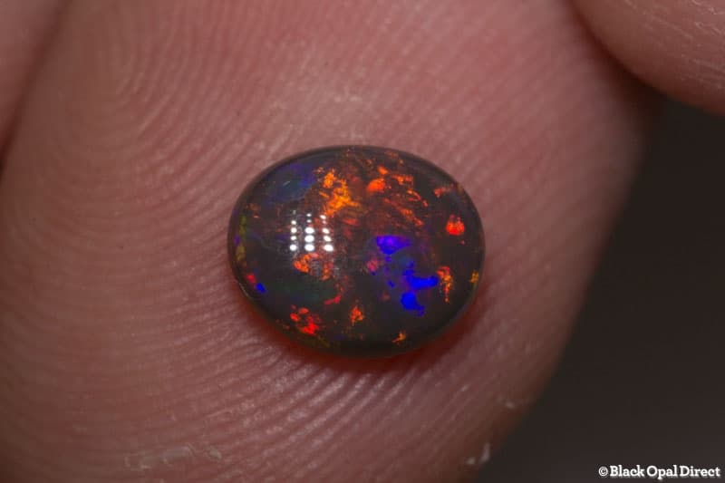 1.05 ct black opal 8x6x3mm