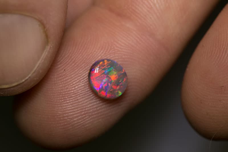 1.06 ct gem crystal opal 7x6.8x3mm