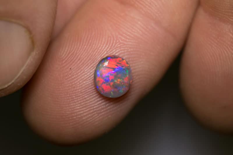 1.06 ct gem crystal opal 7x6.8x3mm