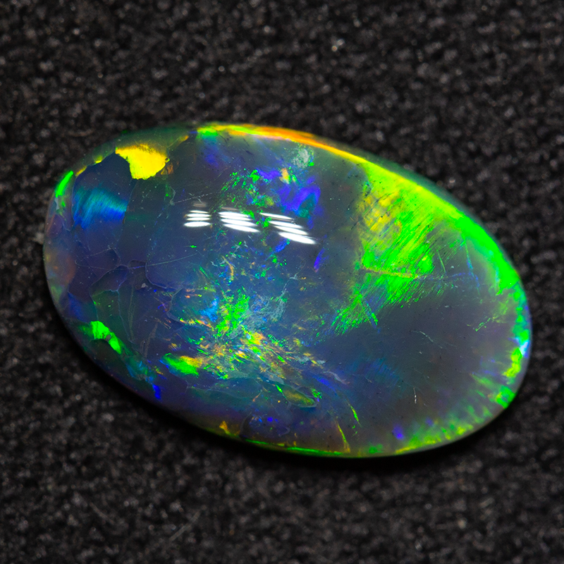 1.07 ct black opal 10.3x6.4x2.5mm