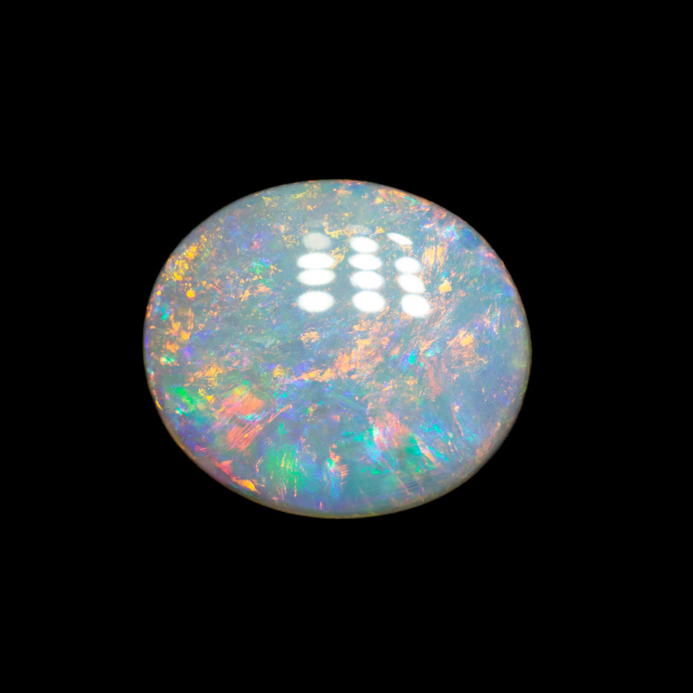 1.07 ct white opal 9.7x8.5x1.9mm