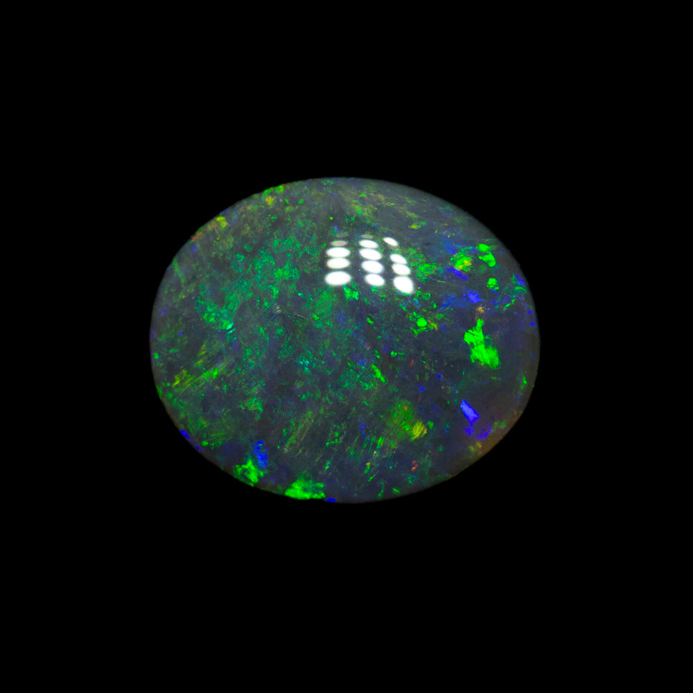 1.07 ct black opal 8.7x7.3x2.6mm