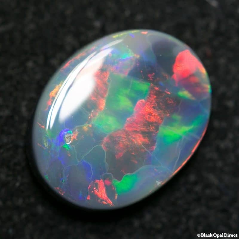 1.07 ct semi black opal 9x7x2mm