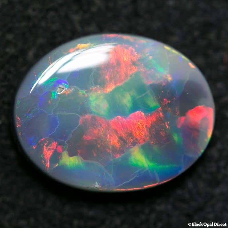 1.07 ct semi black opal 9x7x2mm