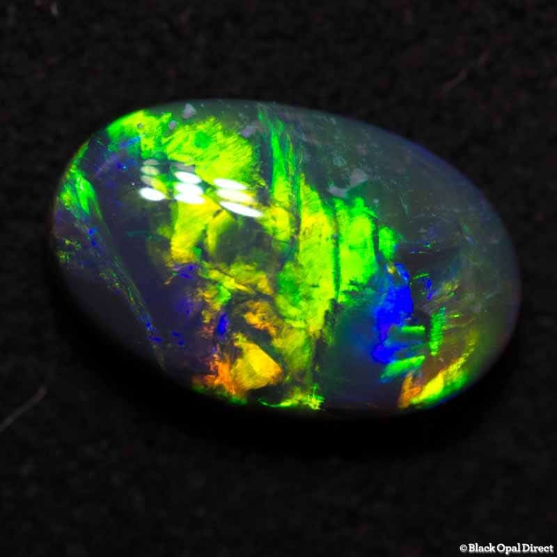 1.08 ct gem black opal 9x6x3mm