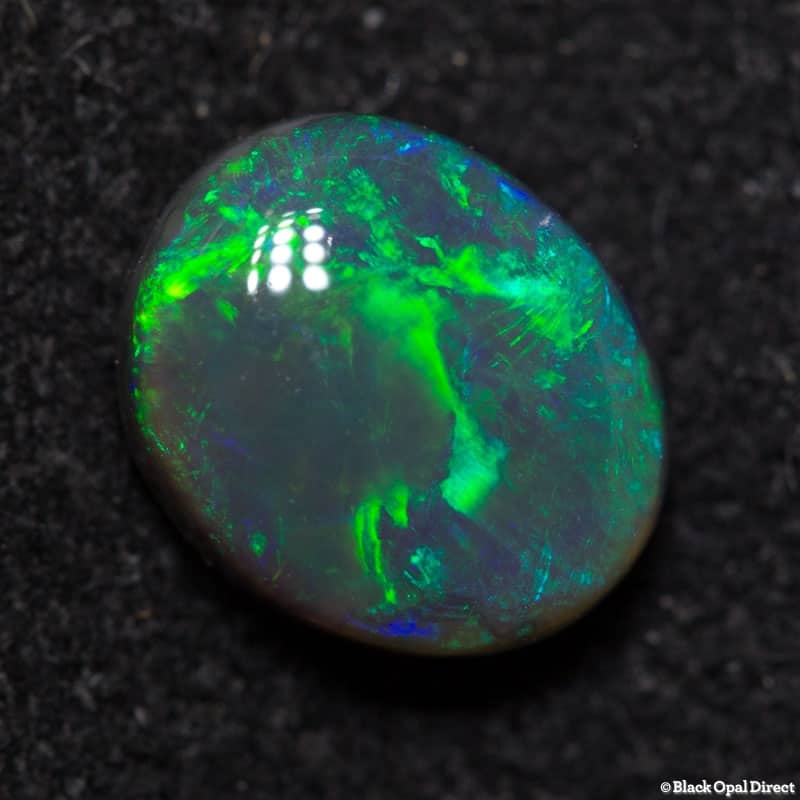1.09 ct black opal 7x6x3.5mm