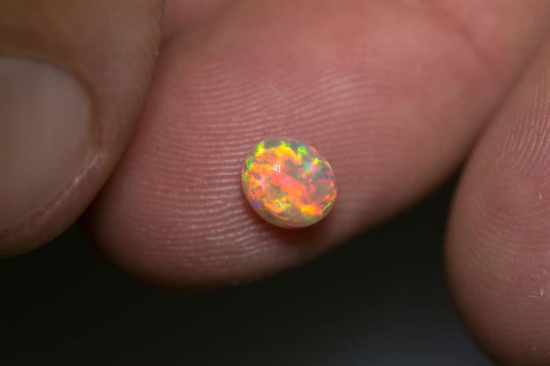 1.09ct gem crystal opal double sided 6.5x5x4.5mm