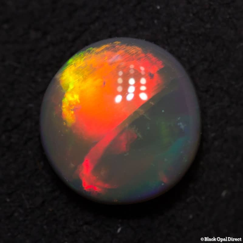 1.09 ct semi black opal 7.7mm round x3mm