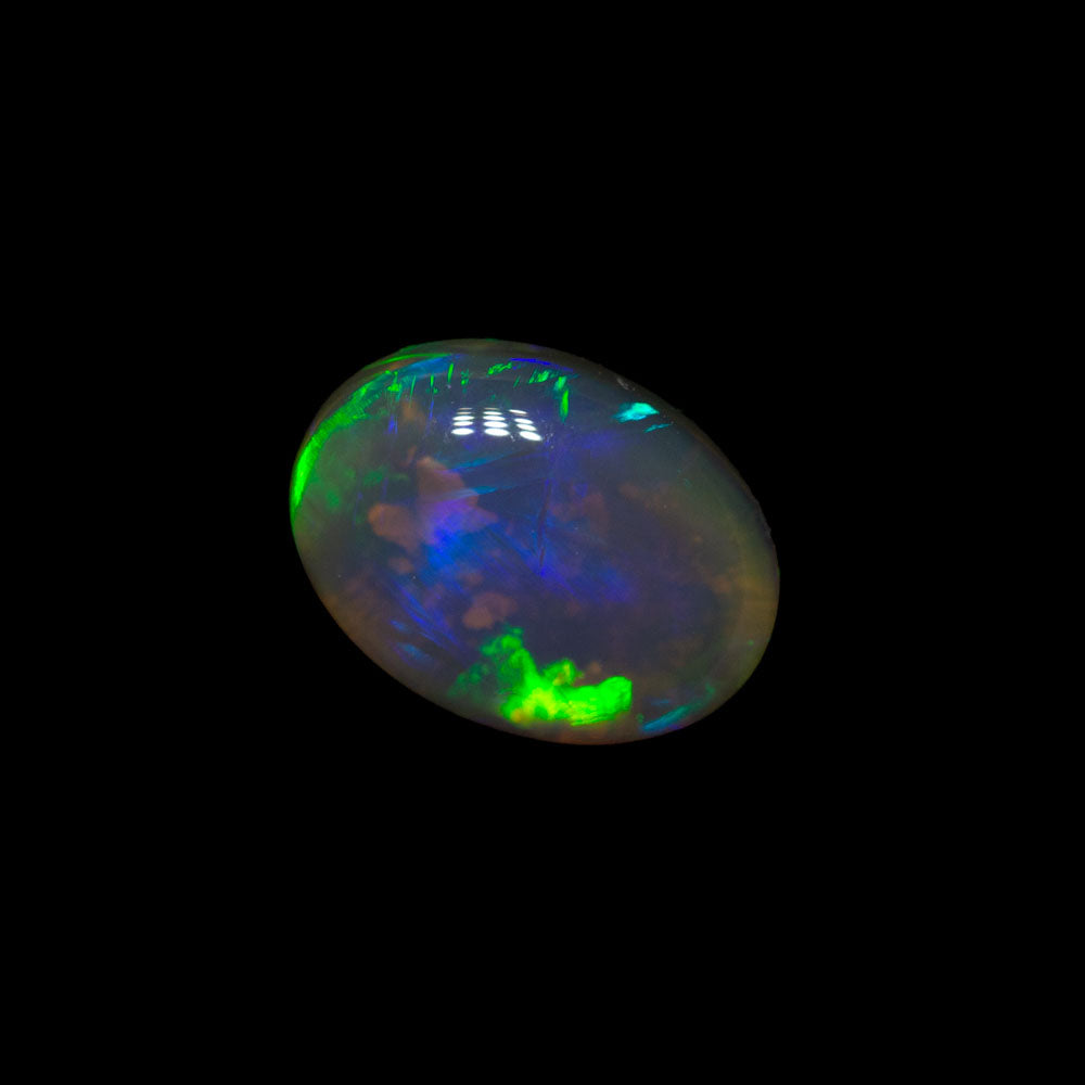 1.10 ct black crystal opal 8.4x6.2x3.1mm