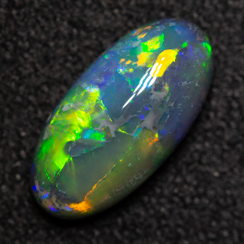 1.10 ct gem black opal 10x5x3.3mm
