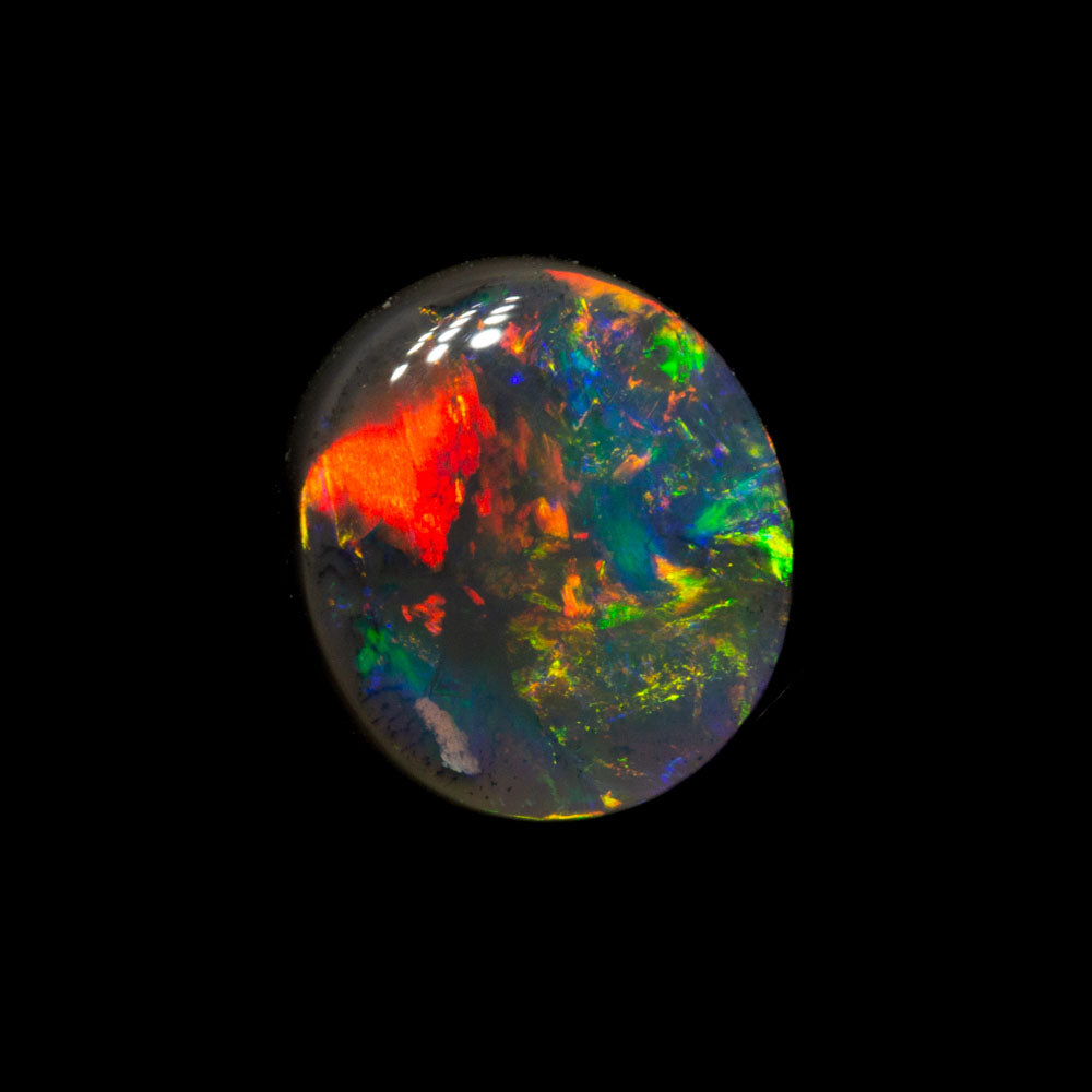 1.11 ct black opal 7.6x6.8x3.1mm