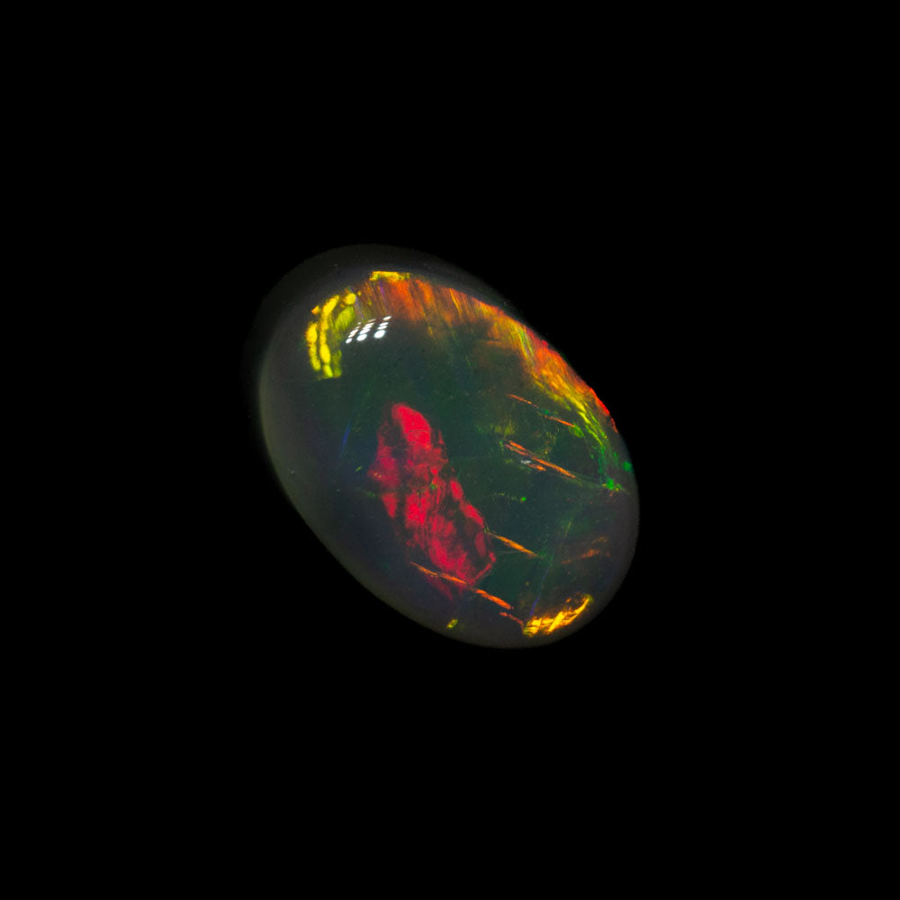 1.12 ct gem black opal 8x5.6x3.8mm