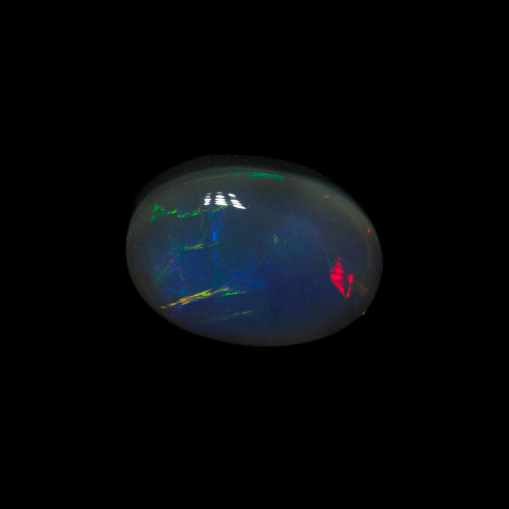 1.12 ct gem black opal 8x5.6x3.8mm