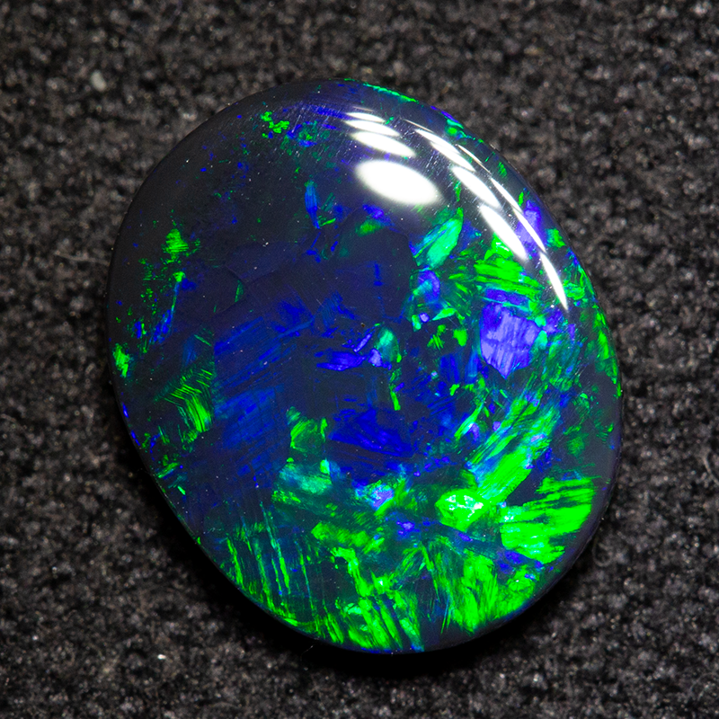 1.13 ct black opal 9.2x7.5x2.5mm