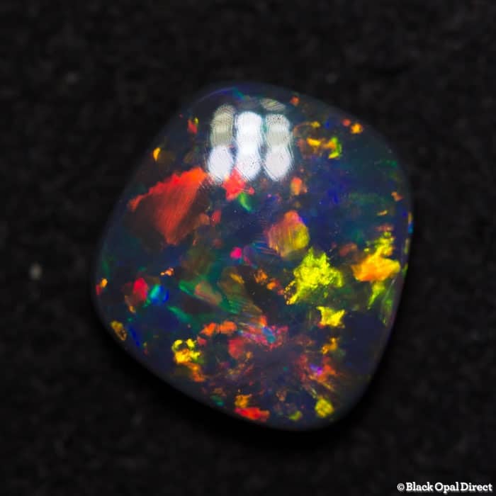 1.13 ct gem black opal 8x7x2.5mm