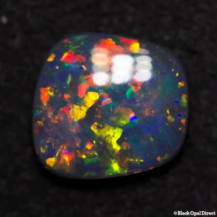 1.13 ct gem black opal 8x7x2.5mm