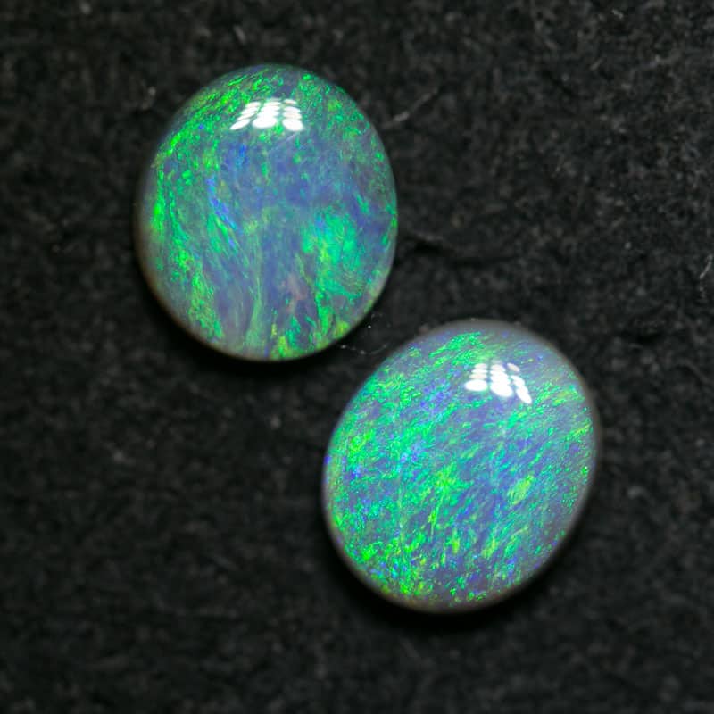 1.14 ct dark opal pair 6x5mm