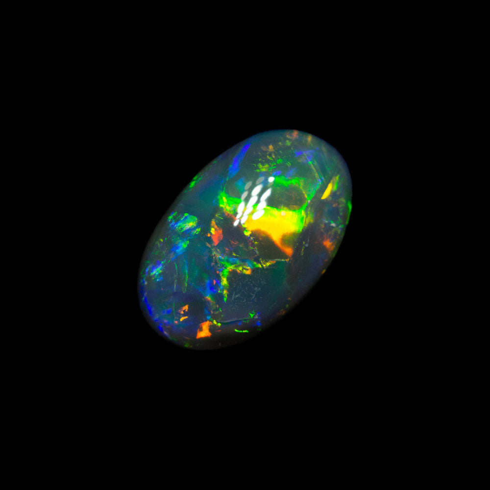 1.15 ct gem black opal 8.5x5.5x3.7mm