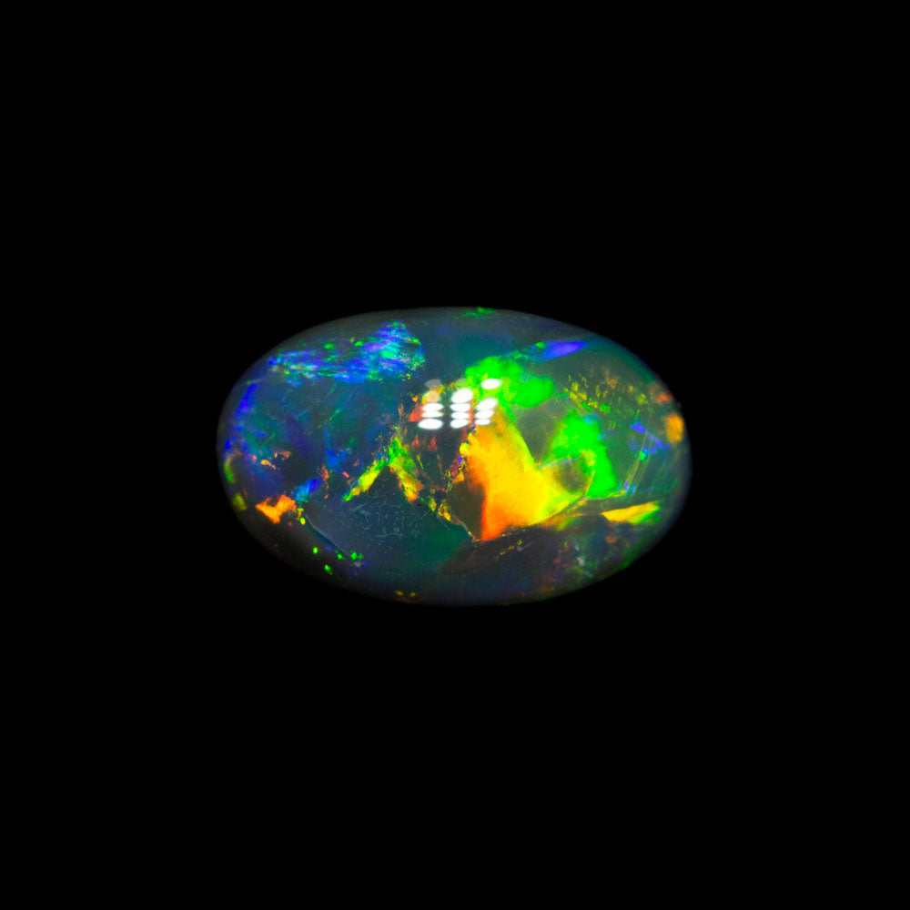 1.15 ct gem black opal 8.5x5.5x3.7mm