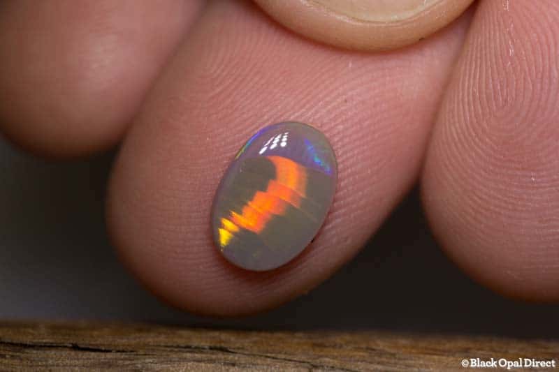 1.15 ct semi black opal 10.5x7x2.5mm David Childs