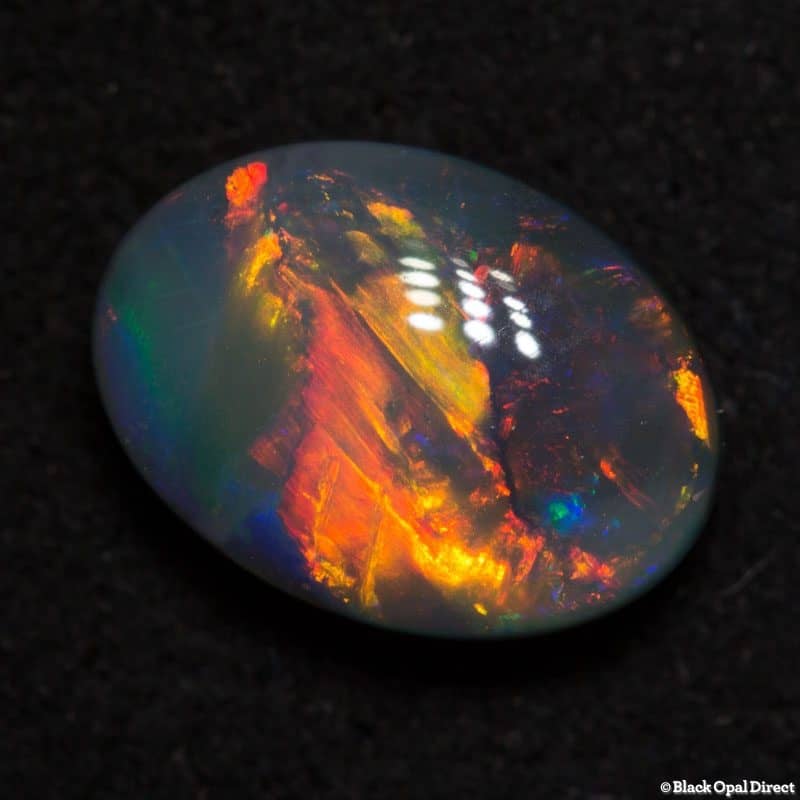 1.16 ct gem black opal 8.5x6x3mm