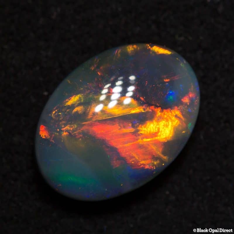 1.16 ct gem black opal 8.5x6x3mm