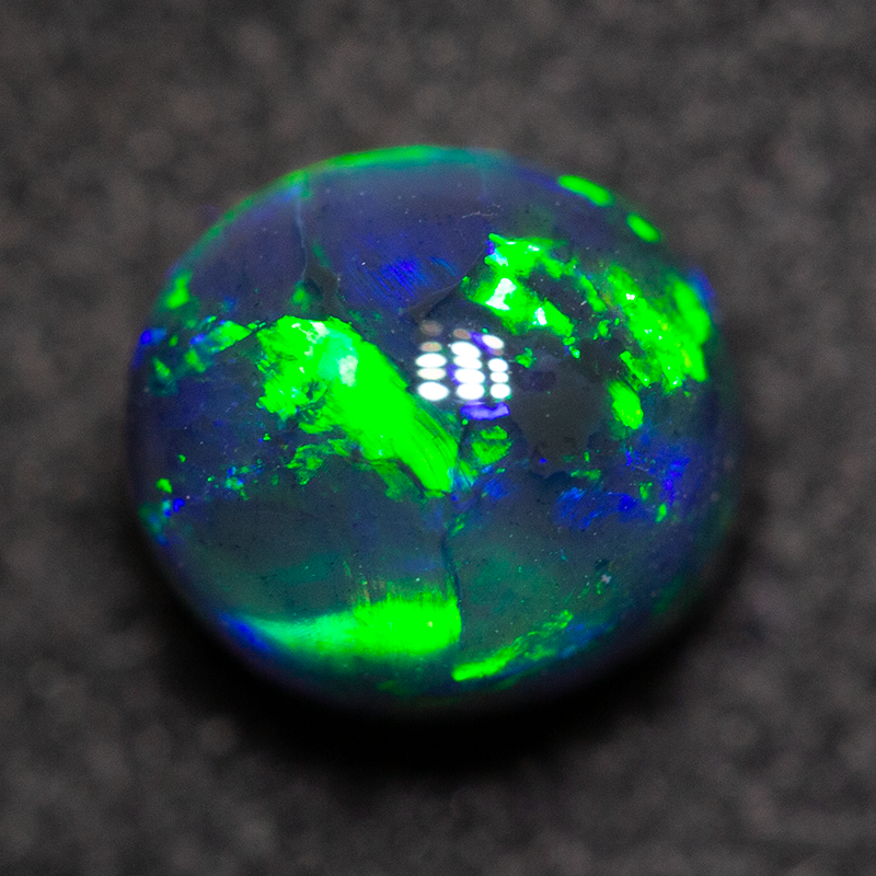 1.18 ct gem black opal 6.1x5.7x5mm