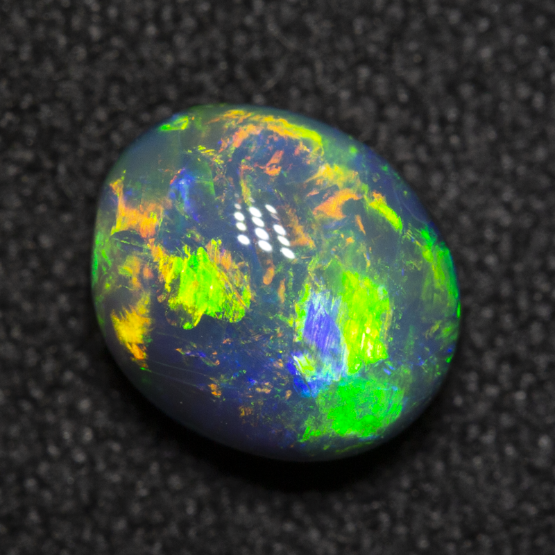 1.18 ct black opal 7.5x6.3x4.2mm
